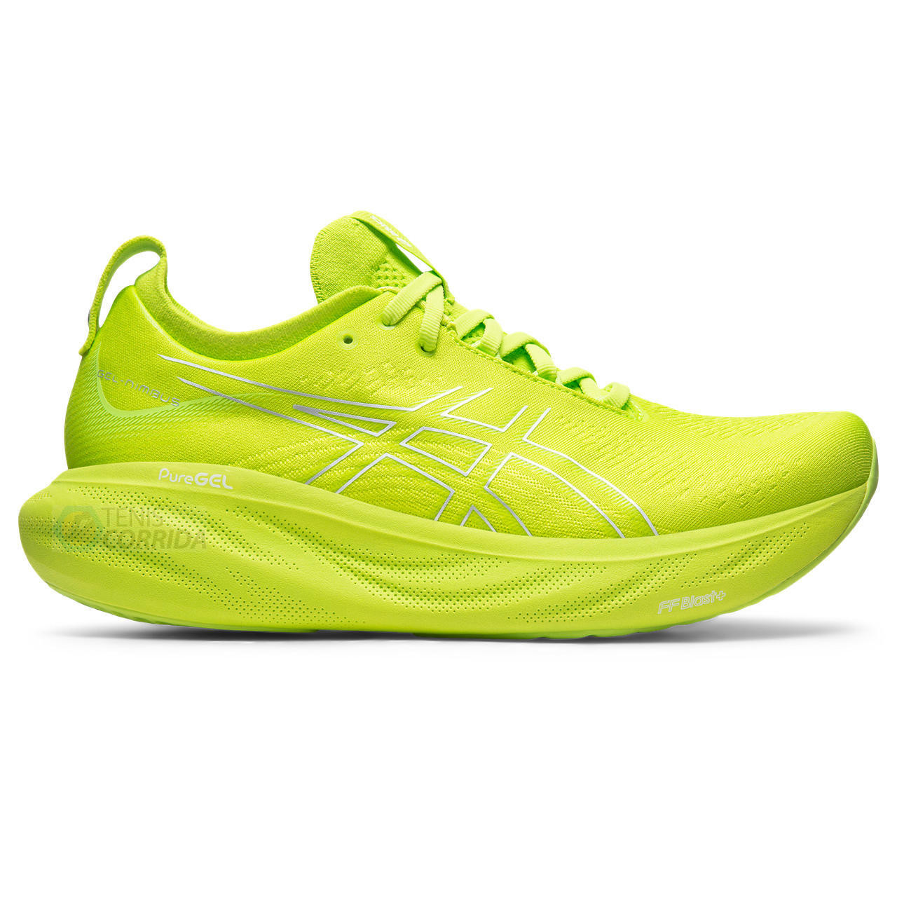 Tênis Asics Gel Nimbus 25 - Masculino - Verde Limão