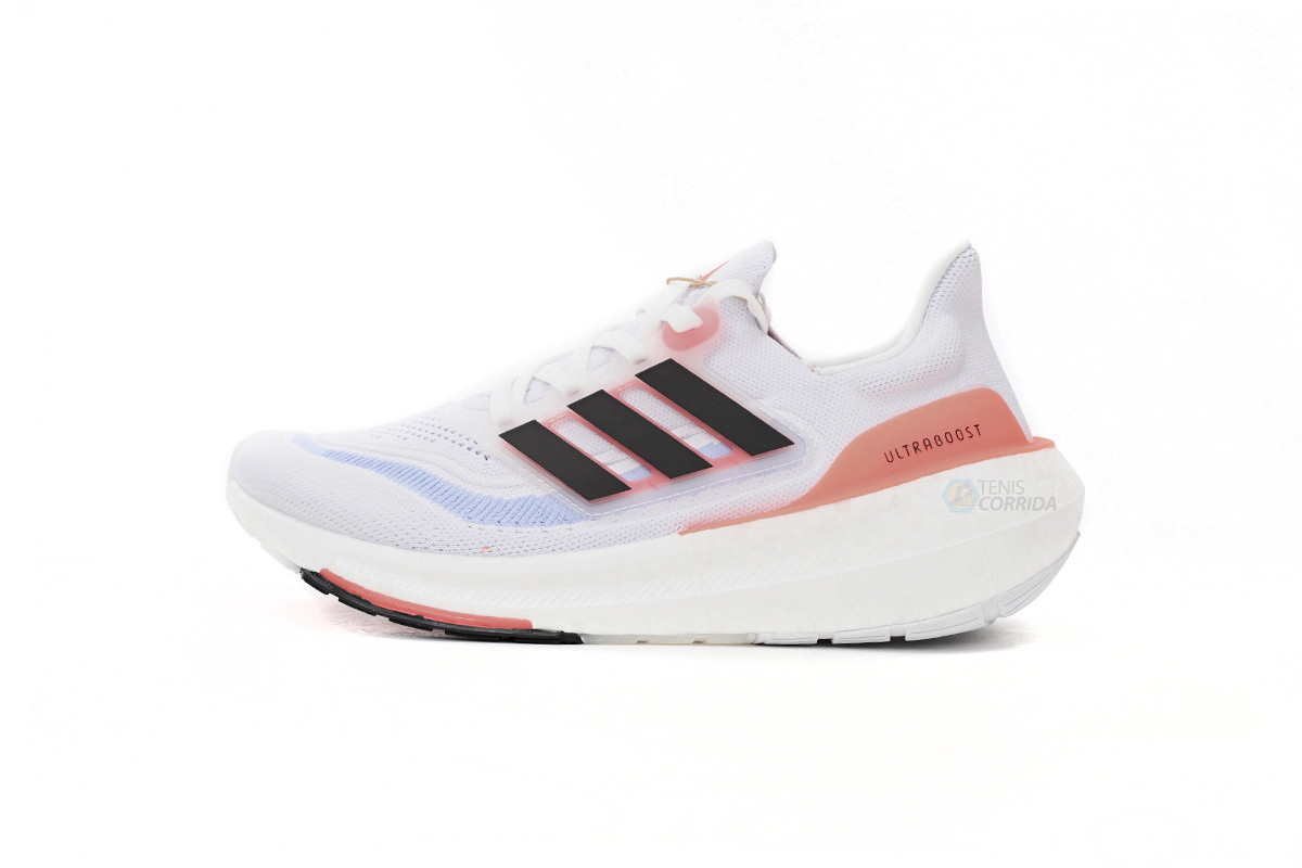 Tênis Adidas UltraBoost 23 LIGHT - Masculino - Branco Azul e Laranja