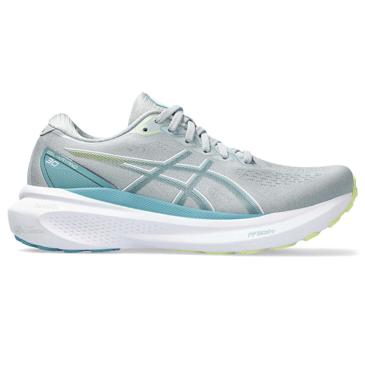 Tênis Asics Gel Kayano 30 - Cinza e Azul Claro - Feminino