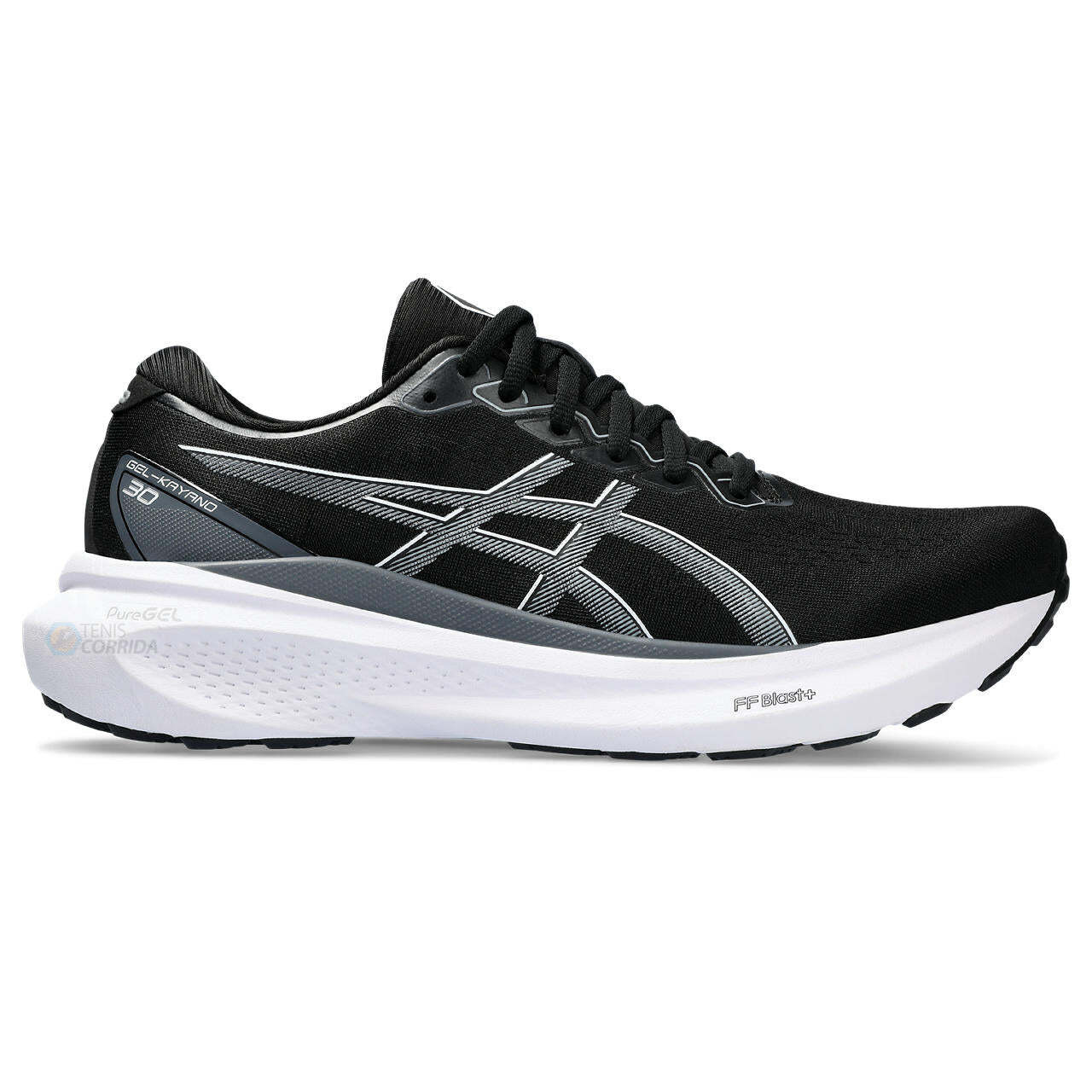 Tênis Asics Gel Kayano 30 - Preto e Branco - Feminino