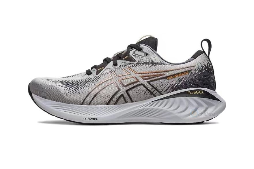 Tênis Asics Gel Cumulus 25 - Cinza e Preto - Masculino