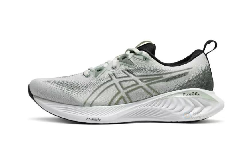 Tênis Asics Gel Cumulus 25 - Cinza Verde - Masculino 