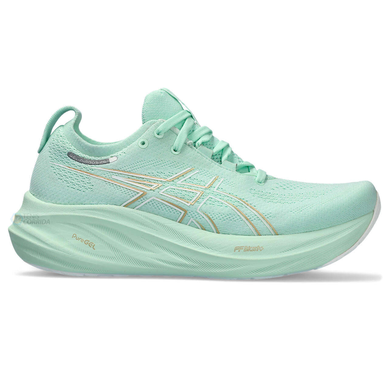 Tênis Asics Gel Nimbus 26 - Verde Claro - Feminino